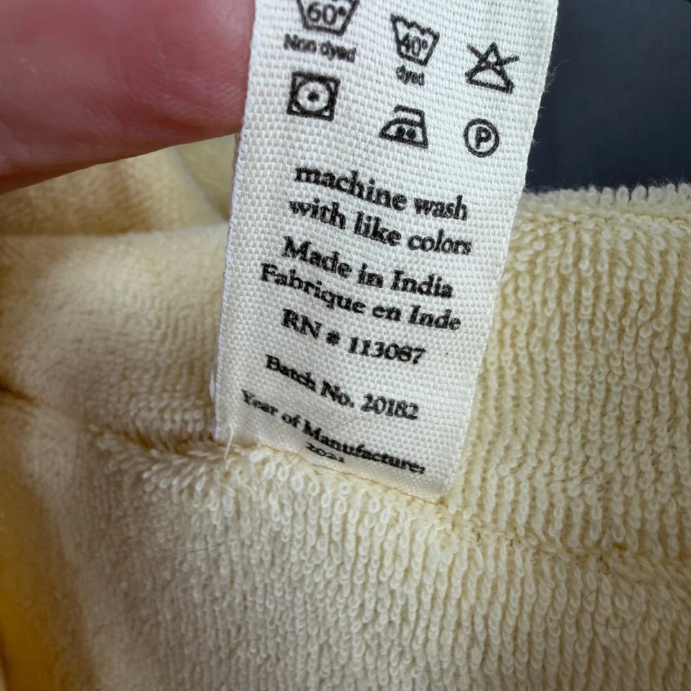 Kate Quinn Hooded Robe 4-6Y Yellow‎ Fox Print Organic Cotton Terry